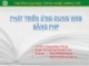 Bài giảng Phát triển ứng dụng Web bằng PHP: Phần 2(1) - Dương Khai Phong