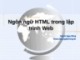 Bài giảng Ngôn ngữ HTML trong lập trình Web - Huỳnh Ngọc Đồng