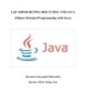 Bài giảng Lập trình hướng đối tượng với Java 