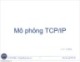 Bài giảng Tin học ứng dụng: Mô phỏng TCP/IP - Lê Viết Mẫn