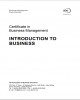 Ebook Certificate in Business Management: Introduction to Business – Part 1