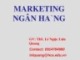 Bài giảng Marketing ngân hàng: Bài 1 - ThS. Lê Ngọc Lưu Quang