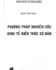 Ebook Phương pháp nghiên cứu kinh tế: Kiến thức cơ bản - Trần Tiến Khai