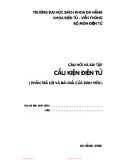 Ebook Câu hỏi và bài tập Cấu kiện điện tử (Phần trả lời và bài giải của sinh viên)