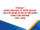 Bài giảng Lịch sử Đảng Cộng sản Việt Nam - Chương 3: Đảng lãnh đạo cả nước quá độ lên chủ nghĩa xã hội và tiến hành công cuộc đổi mới (1975-nay)