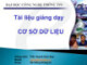 Tài liệu giảng dạy Cơ sở dữ liệu - ThS. Huỳnh Đức Huy