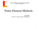 Bài giảng Phương pháp phần tử hữu hạn (Finite Element Methods) - Prof. M.C. Nguyen