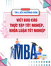Tài liệu hướng dẫn Thực tập tại doanh nghiệp, viết báo cáo thực tập tốt nghiệp và khoá luận tốt nghiệp