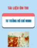 Tài liệu ôn thi môn Tư tưởng Hồ Chí Minh