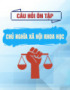 Câu hỏi trắc nghiệm môn Chủ nghĩa Xã hội Khoa học (Có đáp án)