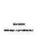 Bài giảng Lập trình PLC