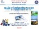 Bài giảng Quản lý điểm đến du lịch