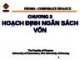 Bài giảng Tài chính công ty - Chương 3: Hoạch định ngân sách vốn