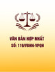 Văn bản hợp nhất 119/VBHN-VPQH